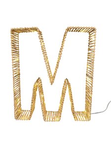 Kerstletters XMAS LED - H30cm Naturel - afbeelding 2