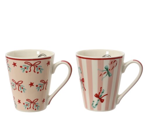 Kerstmok porselein - H10,2cm per stuk