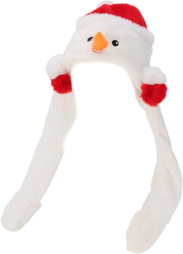 Kerstmuts 2 designs – Santa & Snowman – L 66 cm - afbeelding 3