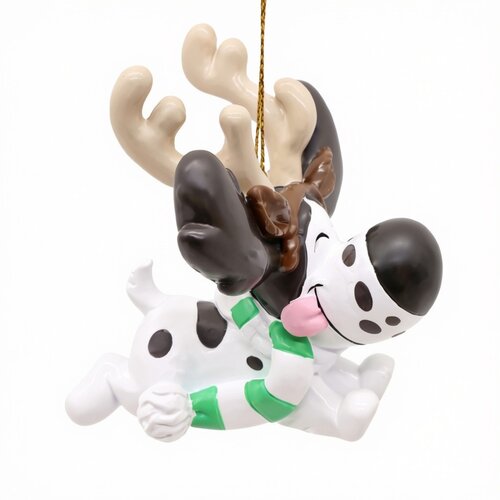 Kerstornament Charlie resin 8.5 cm - afbeelding 2