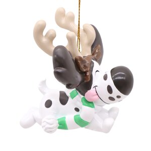 Kerstornament Charlie resin 8.5 cm - afbeelding 1