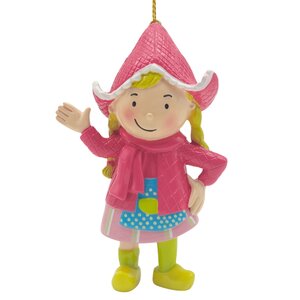 Kerstornament Fien resin 9 cm - afbeelding 2