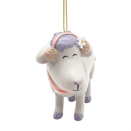 Kerstornament Molly resin 9 cm - afbeelding 2