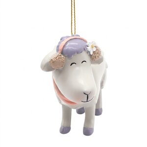 Kerstornament Molly resin 9 cm - afbeelding 2