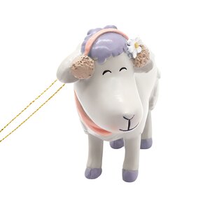 Kerstornament Molly resin 9 cm - afbeelding 1