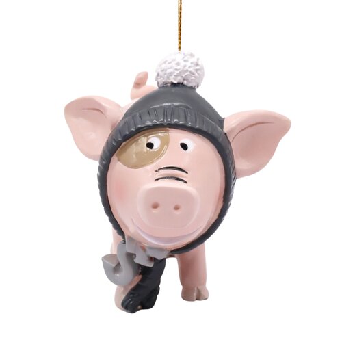 Kerstornament Sebastiaan resin 8.5 cm