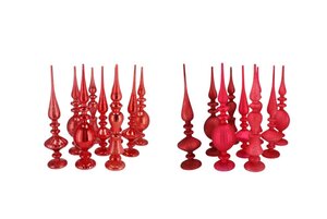 Kerstpiek staand magic wild red mix peak - D 7 x H 28 cm