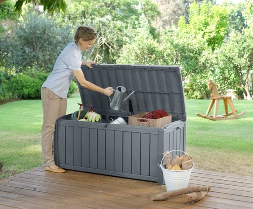 Keter Glenwood Opbergbox 390L grafiet - afbeelding 5
