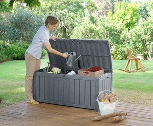 Keter Glenwood Opbergbox 390L grafiet - afbeelding 5