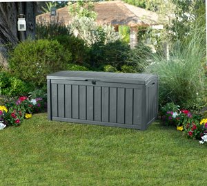 Keter Glenwood Opbergbox 390L grafiet - afbeelding 3