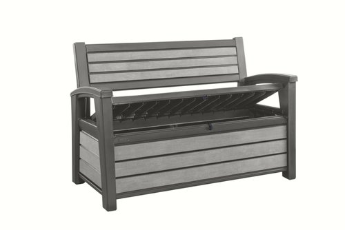 Keter Hudson Opbergbank 260L grafiet - afbeelding 1