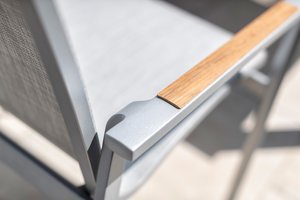 Kettler DIAMOND stapelfauteuil, zilver antra - afbeelding 4
