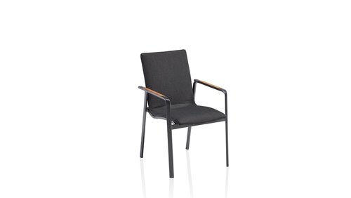 Kettler DIAMOND stapelstoel (Sunbrella), antra sooty - afbeelding 1