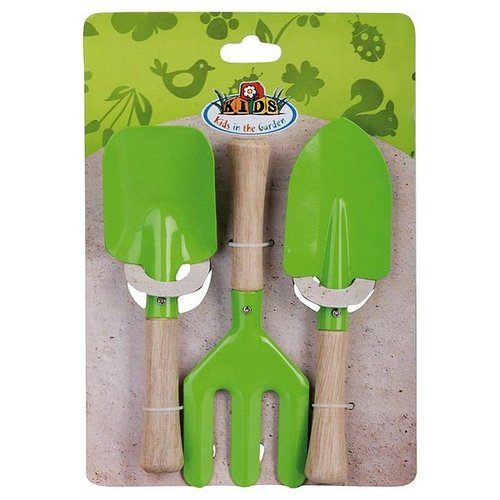 Kindergereedschapset 3dlg groen