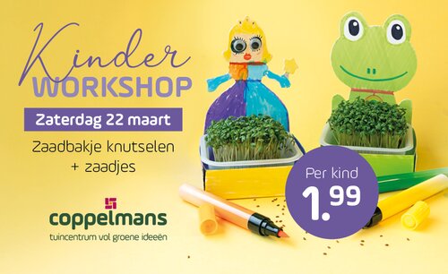 Kinderworkshop zaaibakje knutselen - Nuenen