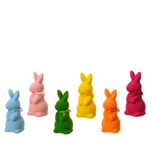 Konijn polyfoam - D 6,5 x H 8 cm