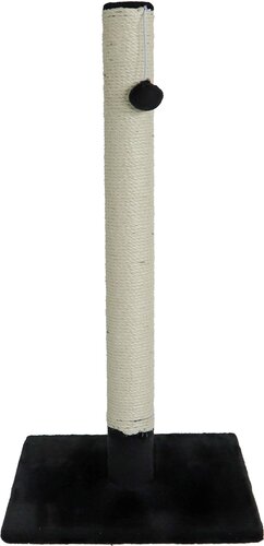 Krabpaal Caty Novo Met bal en belletje - 82 cm Zwart/Beige