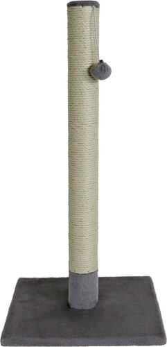 Krabpaal Caty Novo Met bal en belletje - 82cm Zwart/Grijs