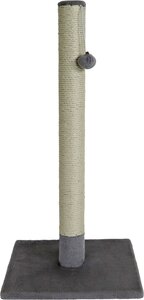 Krabpaal Caty Novo Met bal en belletje - 82cm Zwart/Grijs
