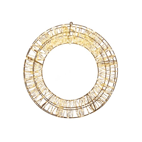 Anna's Collection krans metaal LED - H 58 x D 12 cm luxery