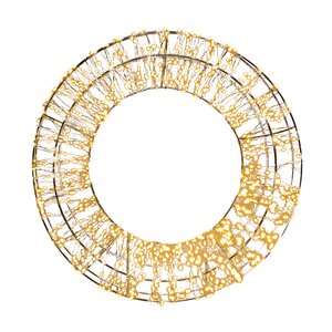 Anna's Collection krans LED knipperend - H 48 x D 10 cm