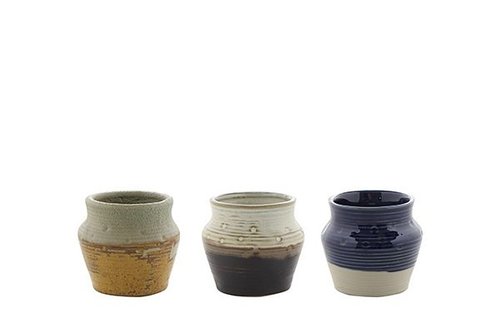 Krat pot Cindy kleur D59x37 H33 3 assorti