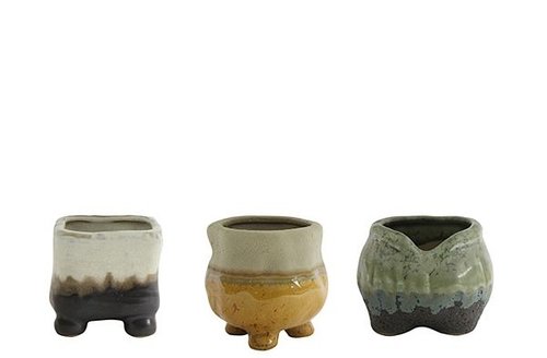 Krat pot Wendy kleur D54x39 H35 3 assorti