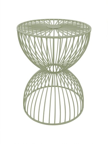 Kruk/Tafel Metal Wire D 31,5 x H 41 cm Groen