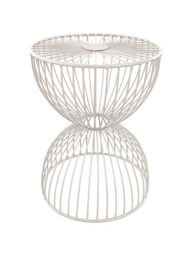Kruk/Tafel Metal Wire D 31,5 x H 41 cm Zand