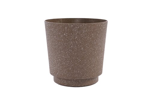Kunststof Pot - D18xH18cm Steenbruin