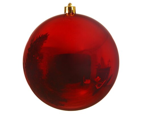 Kunststof XL kerstbal D 14 cm christmas red