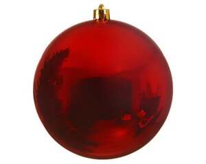 Kerstballen glas kerstrood - D 14,0 cm