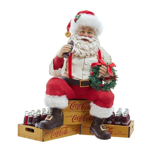 Kurt S. Adler Kerstman op Coca-Cola krat