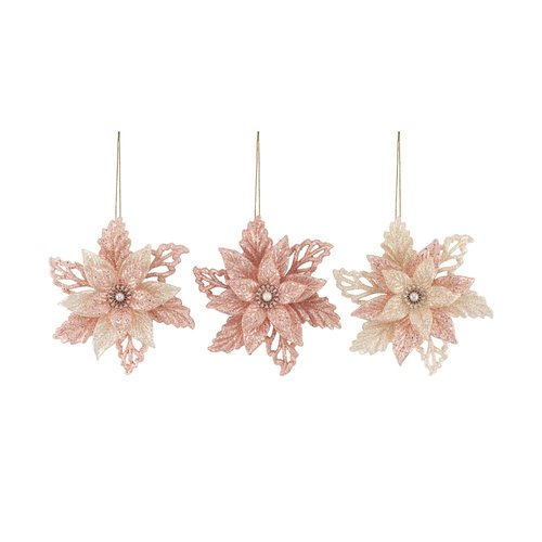 Kurt S. Adler Ornament 3 bloemen