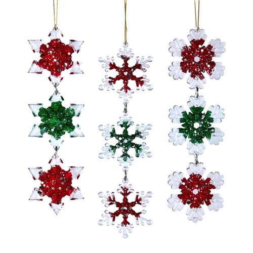 Kurt S. Adler Ornament Acryl ice pegels rood/groen/wit