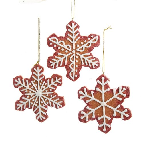 Kurt S. Adler Ornament Claydough gingerbread sneeuwvlok