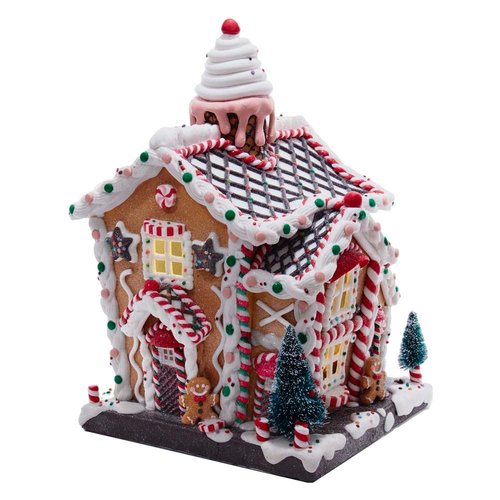 Kurt S. Adler Ornament Claydough huisje met licht