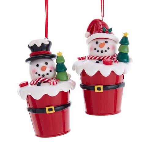 Kurt S. Adler Ornament Claydough kerstman in emmer
