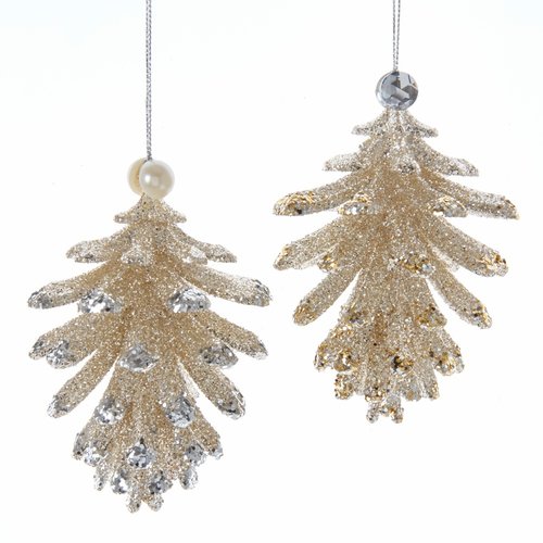 Kurt S. Adler Ornament Denne appels goud/zilver