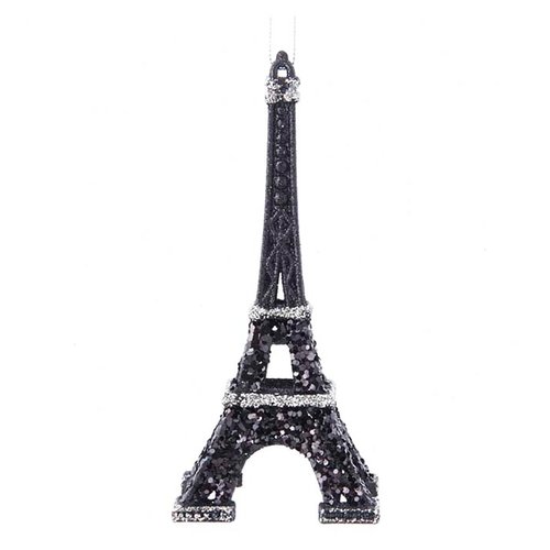 Kurt S. Adler Ornament Eifeltoren zwart/zilver