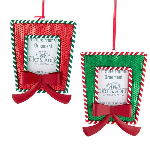 Kurt S. Adler Ornament Fotolijstjes rood/groen