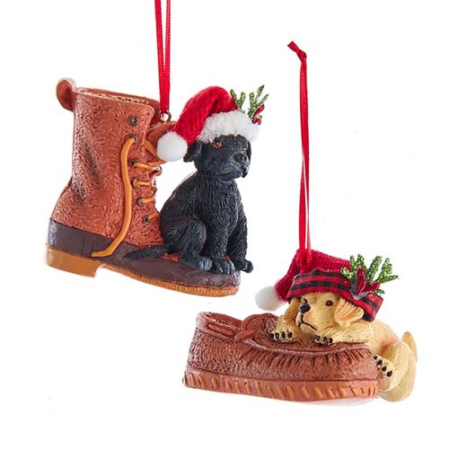 Kurt S. Adler Ornament Hond met schoen