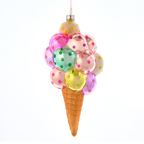 Kurt S. Adler Ornament Ijsbollen op hoorn