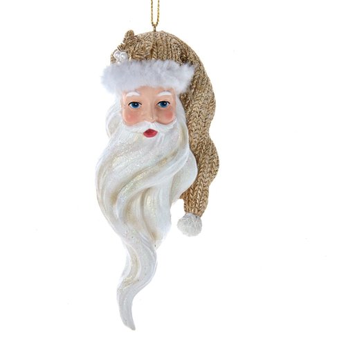 Kurt S. Adler Ornament Kerstman wit/goud