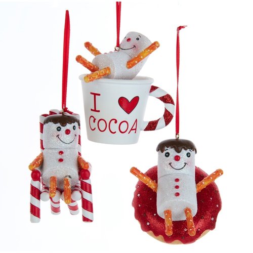 Kurt S. Adler Ornament Marshmallow sneeuwpop