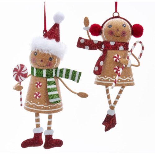 Kurt S. Adler Ornament Metaal gingerbread figuur