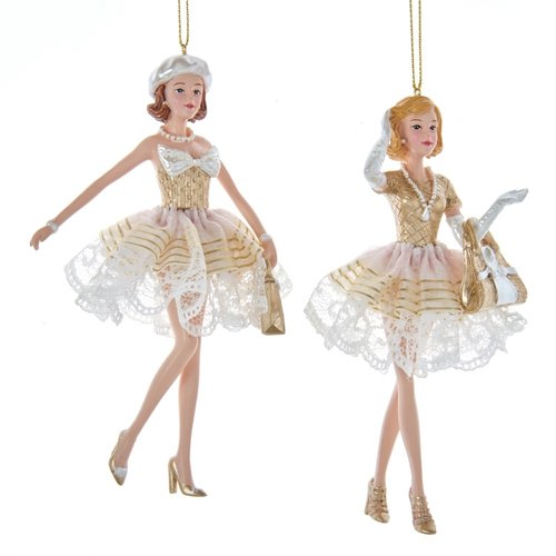 Kurt S. Adler Ornament Moderne vrouwen goud