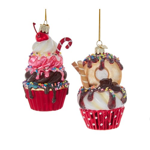 Kurt S. Adler Ornament Noble gems ijs cupcake