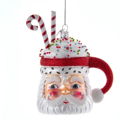 Kurt S. Adler Ornament Noble gems kerstman hoofd mok