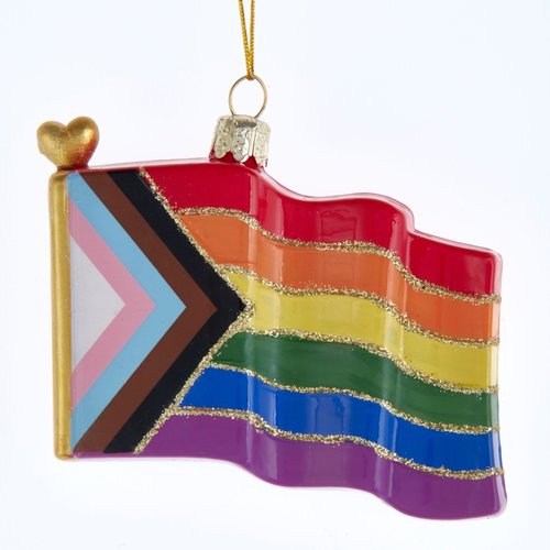 Kurt S. Adler Ornament Noble gems pride vlag
